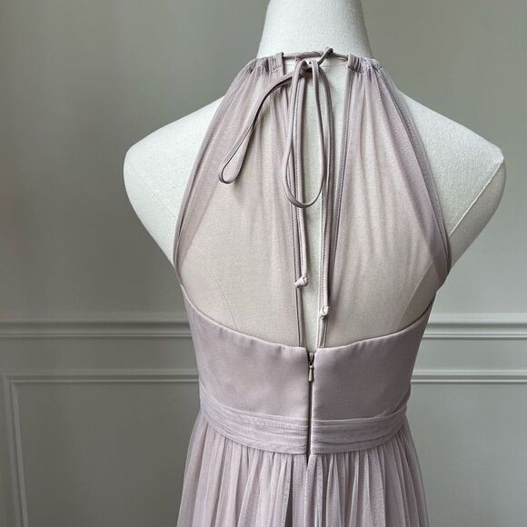 Amsale Aliki Bridesmaid Prom Formal Dress Gown Latte 4 - Picture 5 of 7